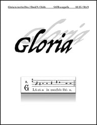 Gloria SATB choral sheet music cover Thumbnail